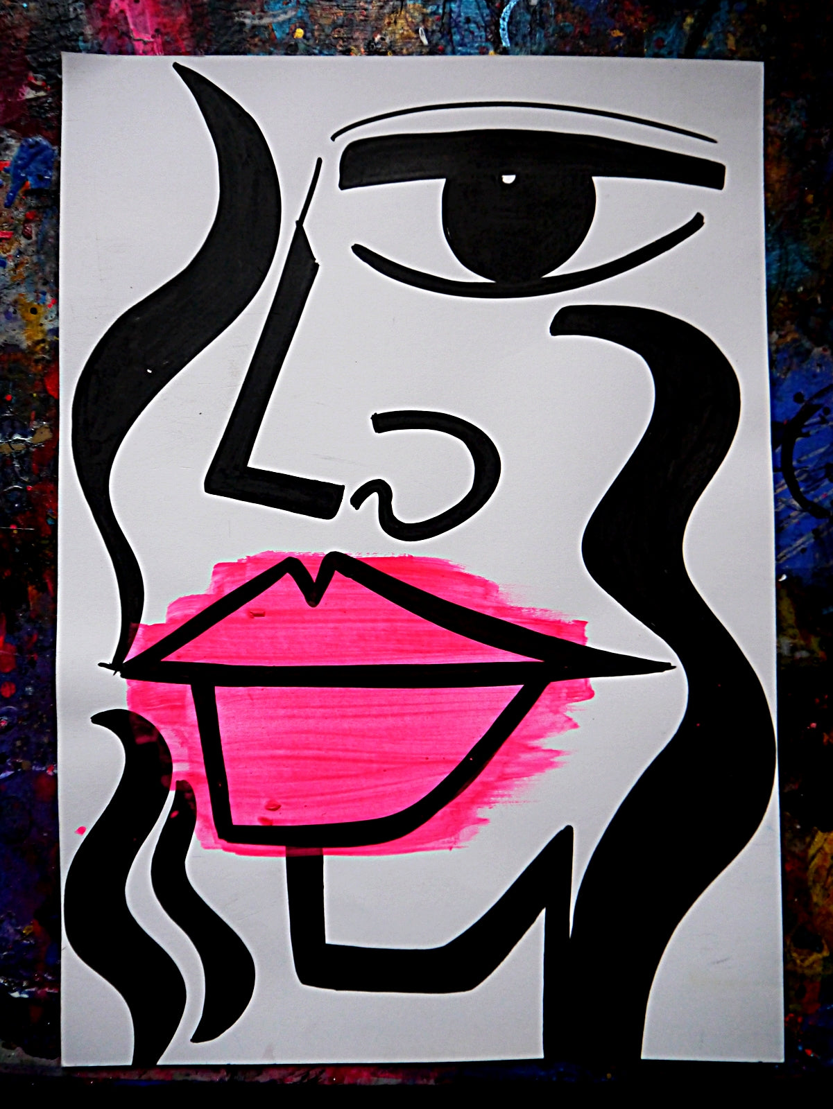 A3 pink lips